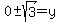 0%2B-sqrt%283%29=y