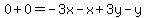 0%2B0=-3x-x%2B3y-y