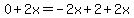 0%2B2x=-2x%2B2%2B2x