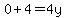 0%2B4++=+4y