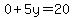 0%2B5y=20