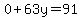 0%2B63y=91