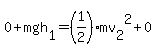 0%2Bmgh%5B1%5D=%281%2F2%29mv%5B2%5D%5E2%2B0