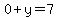 0%2By=7