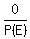 0%2FP%28E%29