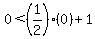 0%3C%281%2F2%29%280%29+%2B+1