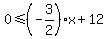 0%3C=%28-3%2F2%29%2Ax%2B12