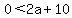 0%3C2a%2B10