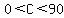 0%3CC%3C90