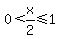 0%3Cx%2F2%3C=1