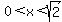 0%3Cx%3Csqrt%282%29