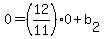 0=%2812%2F11%29%2A0%2Bb%5B2%5D