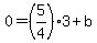 0=%285%2F4%293%2Bb