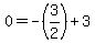 0=+-+%283%2F2%29+%2B3