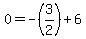 0=+-+%283%2F2%29+%2B6