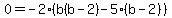 0=+-2%28b%28b+-+2%29-5%28b+-2%29%29
