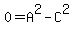 0=+A%5E2-C%5E2