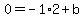 0=-1%2A2%2Bb