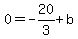 0=-20%2F3%2Bb