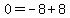 0=-8%2B8