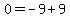 0=-9%2B9