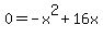 0=-x%5E2%2B16x