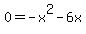 0=-x%5E2-6x