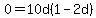 0=10d%281-2d%29