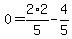 0=2%2A2%2F5-4%2F5