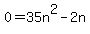 0=35n%5E2-2n
