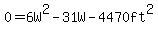 0=6W%5E2-31W-4470ft%5E2