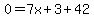 0=7x%2B3%2B42
