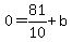 0=81%2F10%2Bb