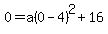 0=a%280-4%29%5E2%2B16
