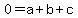 0=a%2Bb%2Bc