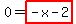 0=highlight_red%28+-x-2+%29