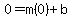0=m%280%29%2Bb