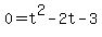 0=t%5E2-2t-3