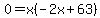 0=x%28-2x%2B63%29