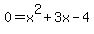 0=x%5E2%2B3x-4