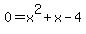 0=x%5E2%2Bx-4
