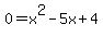 0=x%5E2-5x%2B4