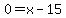 0=x-15