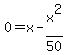 0=x-x%5E2%2F50