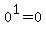 0%5E1=0