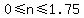 0+%3C=+n+%3C=+1.75