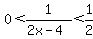 0+%3C+1%2F%282x-4%29+%3C+1%2F2
