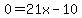 0+=++21x-10