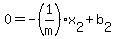 0+=+-%281%2Fm%29%2Ax%5B2%5D+%2B+b%5B2%5D