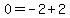 0+=+-2+%2B+2